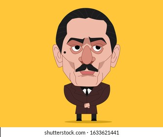 Bangkok/Thailand- Febuary 3, 2020 : Robert De Niro Is An American Actor . He As Vito Corleone In The Godfather  Part II (1974)