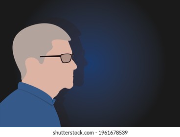 BANGKOK,THAILAND-APRIL 24, Illustration Of Tim Cook ,The CEO Of Apple Company On April 24,2021