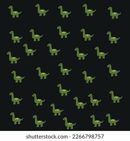 Bangla green color Dinosaur Pattern  