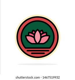 Bangladesh, Bangladeshi, Coin, Coins Abstract Circle Background Flat color Icon. Vector Icon Template background svg