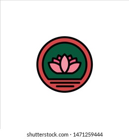 Bangladesh, Bangladeshi, Coin, Coins Business Logo Template. Flat Color. Vector Icon Template background svg
