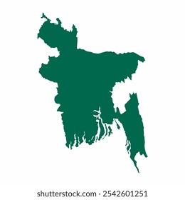 Bangladesh Country Map vector art Silhouette design image