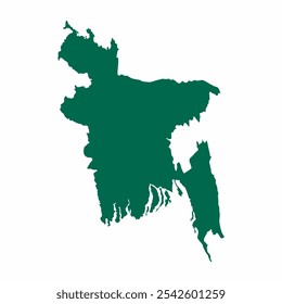 Bangladesh Country Map vector art Silhouette design image