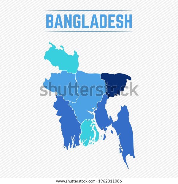 Bangladesh Detailed Map With\
Regions