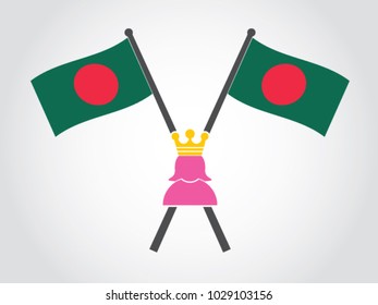 Bangladesh Emblem Queen