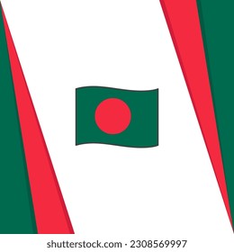 Bangladesch Flag Abstrakte Hintergrunddesign-Vorlage. Bangladesch Independence Day Banner Social Media Post. Bangladesch-Flagge