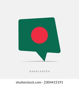 Bangladesh flag bubble chat icon