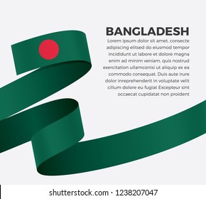 Bangladesh flag for decorative.Vector background