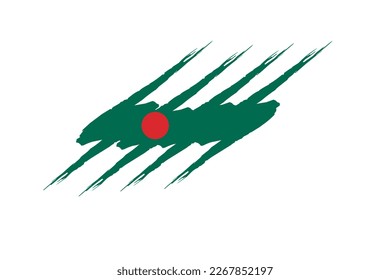 Bangladesh flag design illustration, icon flag design with elegant concept