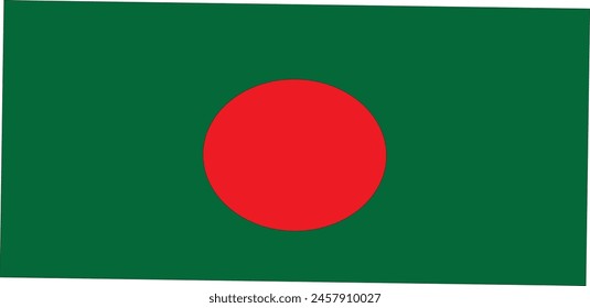 Bangladesh Flag draw sample icon