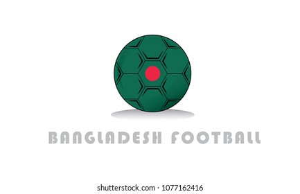 bangladesh flag and football