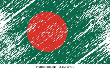 bangladesh flag grunge background texture vector design illustration