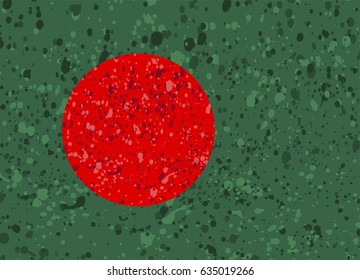 bangladesh flag grunge illustrationesh