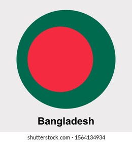 Bangladesh flag icon isolated vector illustration