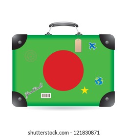 Bangladesh flag on bag