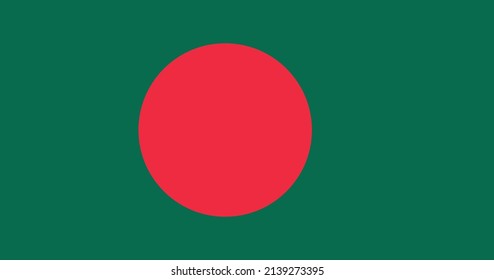 Bangladesh flag with original RGB color vector illustration design