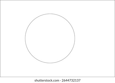 Bangladesh flag outline with black and white color.