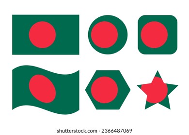 Bangladesh flag simple illustration for independence day or election