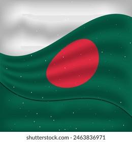 Bandera de Bangladesh Plantilla de Diseño de Vector