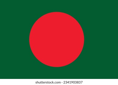 Vector de bandera de Bangladesh, eps 10