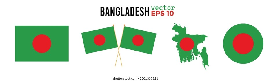 bangladesh flag vector eps file