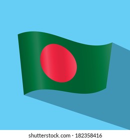 bangladesh flag vector icon