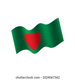 Bangladesh flag, vector illustration