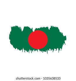 Bangladesh flag, vector illustration