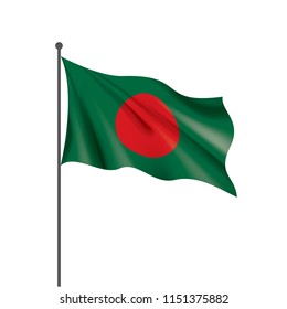 Bangladesh flag, vector illustration