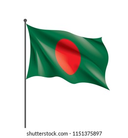 Bangladesh flag, vector illustration