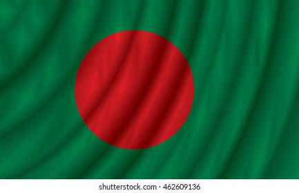 Bangladesh flag vector illustration.
