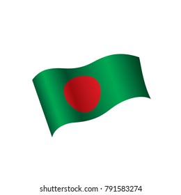 Bangladesh flag, vector illustration
