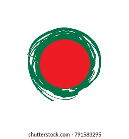 Bangladesh flag, vector illustration