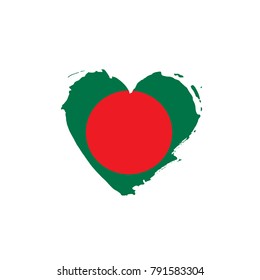 Bangladesh flag, vector illustration