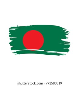 Bangladesh flag, vector illustration