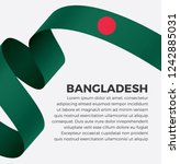 Bangladesh flag, vector illustration on a white background