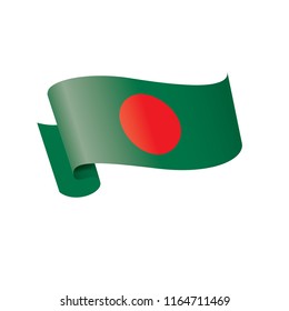 Bangladesh flag, vector illustration on a white background