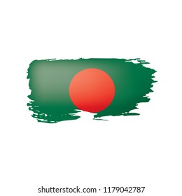 Bangladesh flag, vector illustration on a white background