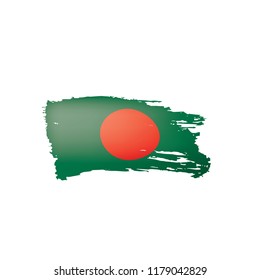 Bangladesh flag, vector illustration on a white background