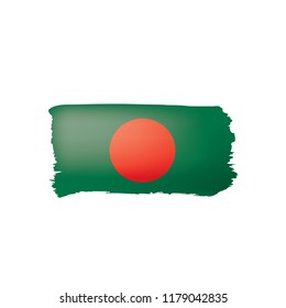 Bangladesh flag, vector illustration on a white background