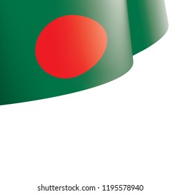Bangladesh flag, vector illustration on a white background