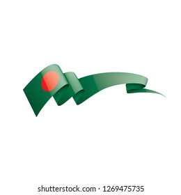Bangladesh flag, vector illustration on a white background