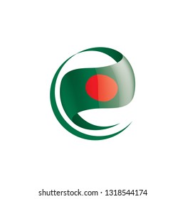 Bangladesh flag, vector illustration on a white background