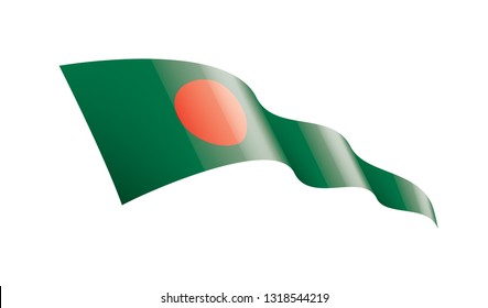 Bangladesh flag, vector illustration on a white background