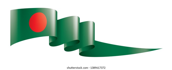 Bangladesh flag, vector illustration on a white background