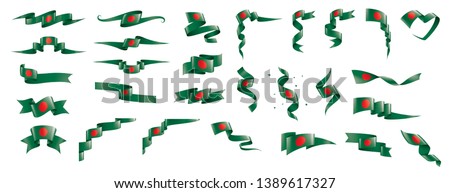 Bangladesh flag, vector illustration on a white background