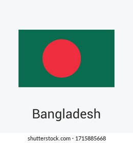 Bangladesh Flag Vector Isolated On Background. Bangladesh Flag Symbol Modern, Simple, Vector, Icon For Website Or Mobile App