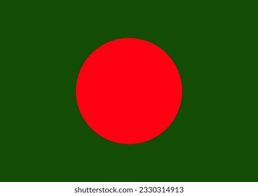 Vector de bandera de Bangladesh adecuado para su diseño