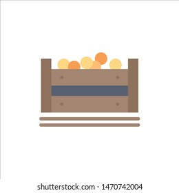 Bangladesh, Food, Box, Bangla  Flat Color Icon. Vector icon banner Template. Vector Icon Template background