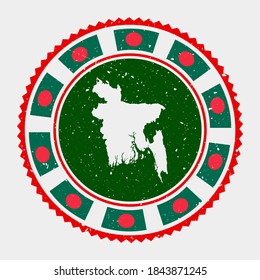 Bangladesh Grunge Stamp Round Logo Map: เวกเตอร์สต็อก (ปลอดค่าลิขสิทธิ์ ...